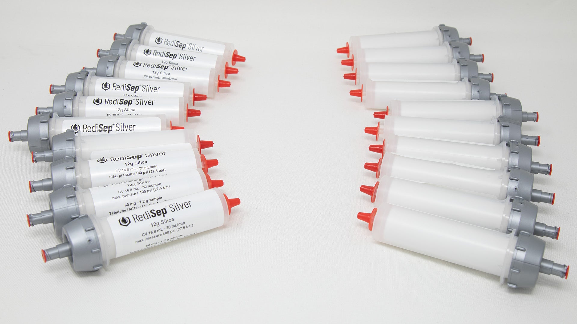 RediSep® Silver Silica Gel Disposable Flash Columns, 12 Gram (Package ...