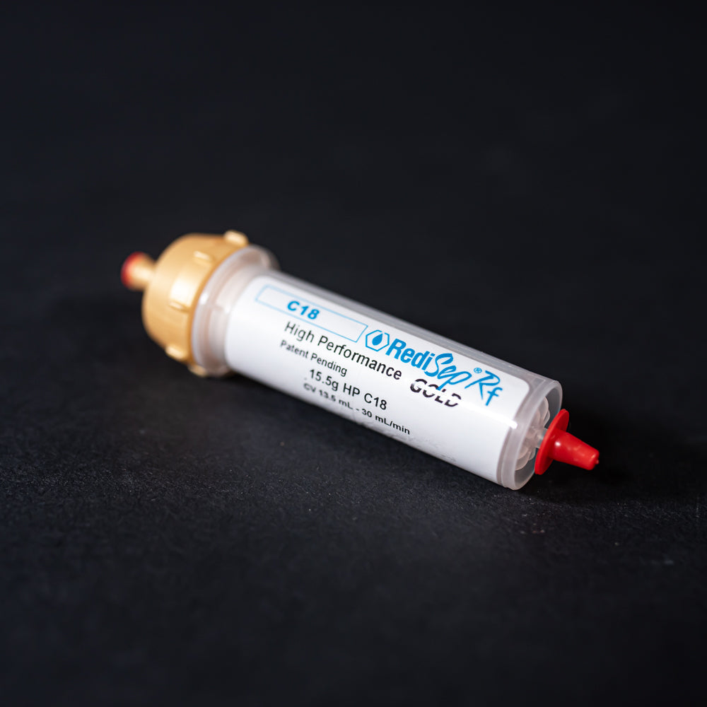 RediSep Gold C18 Reversed Phase Column 15 5 Gram Package Of 1 redisep-gold-c18-reversed-phase-column-15-5-gram-package-of-1