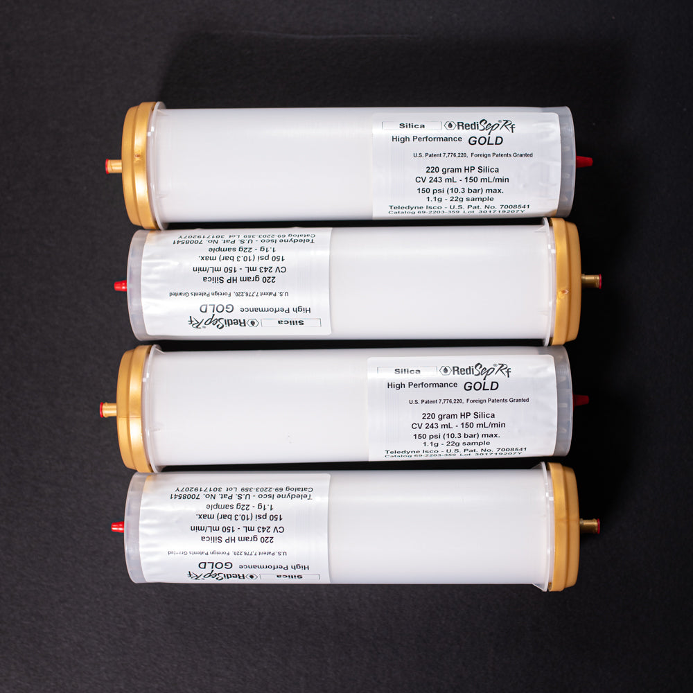 RediSep Gold® Silica Gel Disposable Flash Columns, 220 Gram (Package o ...