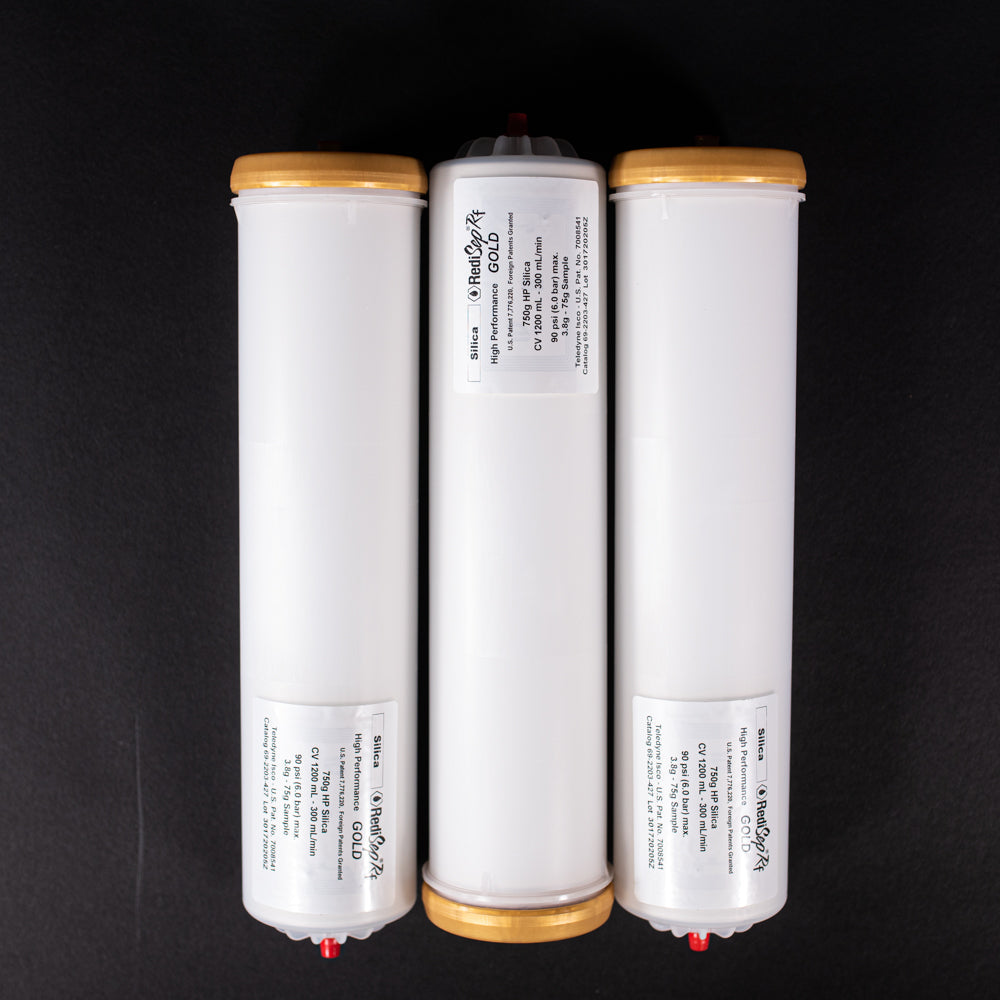 RediSep Gold® Silica Gel Disposable Flash Columns, 750 Gram (Package o ...