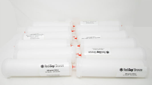 RediSep® Bronze Silica Gel Disposable Flash Columns, 220 Gram (Package of 12)