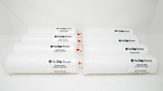 RediSep® Bronze Silica Gel Disposable Flash Columns, 330 Gram (Package of 8)
